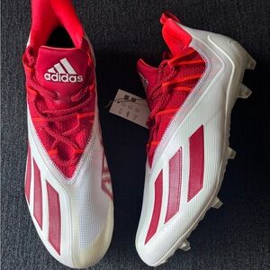 Adidas Adizero 11 “White Solar Red”Football Cleats Size 13